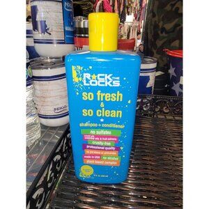 4 Rock The Locks So Fresh & So Clean Shampoo + Conditioner 12 oz No Sulfates & P